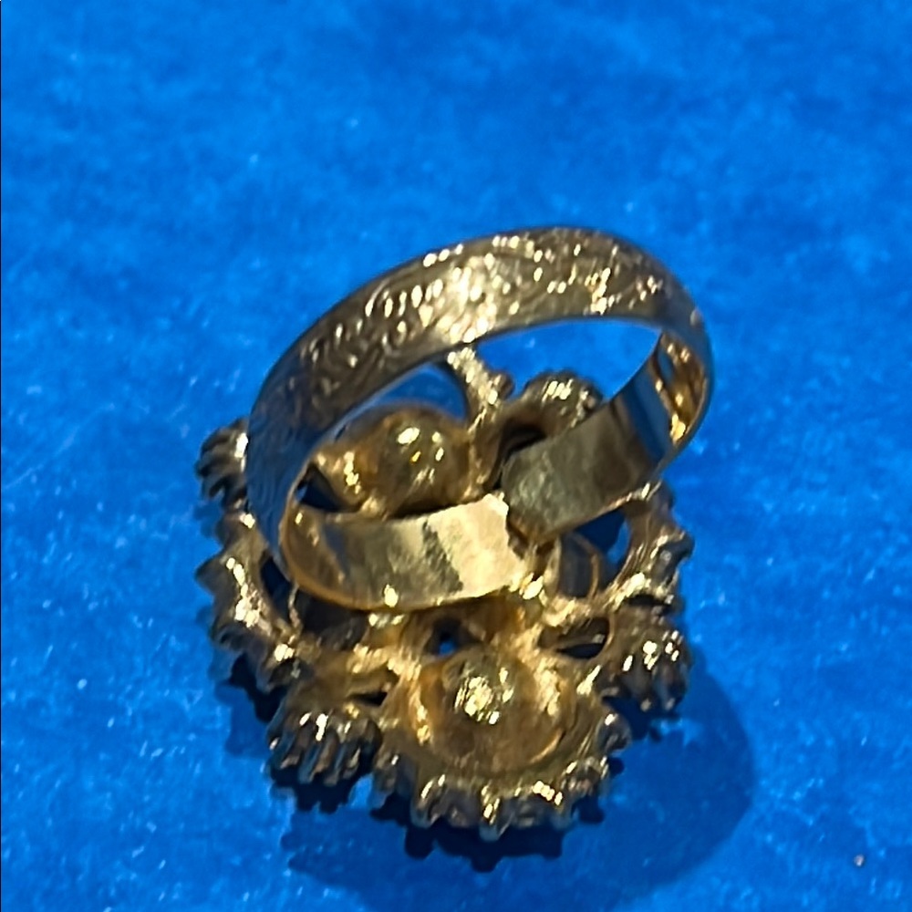 * Coventry Gold and Pink Statement Ring - Picture 3 of 5
